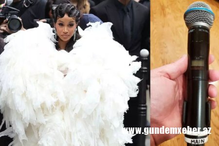 Cardi B-nin atdığı mikrofon təxminən 100 000 dollara satıldı