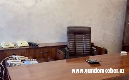 Arayikin Xankəndidəki iş otağından görüntülər - VİDEO