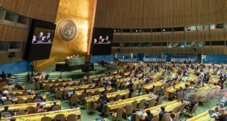 BMT Baş Assambleyasında Rusiya-Ukrayna müharibəsinin ildönümü ilə bağlı sessiya başlayıb