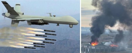 Pilotsuz təyyarə Qroznını bombaladı - YARALILAR VAR