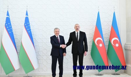 Azərbaycan və Özbəkistan Prezidentləri mətbuata bəyanatlarla çıxış edib