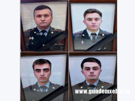 Qəzada həlak olan polis əməkdaşlarının FOTOSU