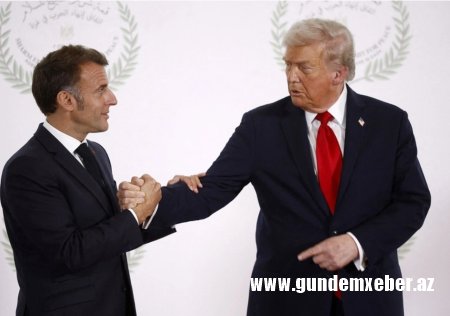 Amerikalı jurnalist: Tramp az qala Makronun qolunu qoparacaqdı