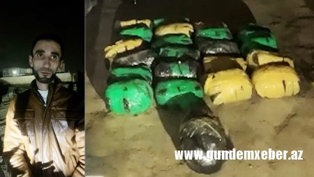 Əvvəllər quldurluq etdiyi üçün məhkum olunmuş şəxs bu dəfə 22 kq narkotiklə saxlanıldı