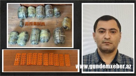 Saray qəsəbəsində 15 kiloqram narkotik vasitə aşkarlandı