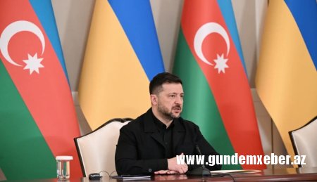 Volodimir Zelenski Ukraynaya yardıma görə Prezident İlham Əliyevə təşəkkür edib