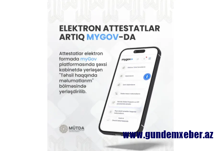 Ümumi təhsil müəssisələrinin məzunlarına elektron attestatlar təqdim olunur