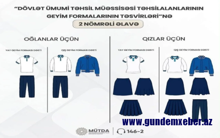Məktəbli forması ilə bağlı valideynlərə ÇAĞIRIŞ