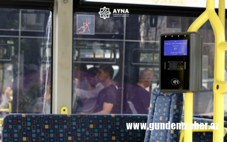 M1 nömrəli ekspres avtobuslara ikinci validator quraşdırılır