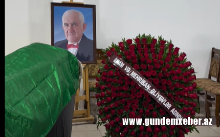 Tofiq Bakıxanovla vida mərasimi keçirilir - Prezidentlə xanımı əklil göndərdi