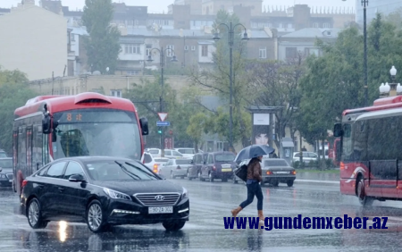 Sabah Bakıda yağış yağacaq