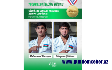 ASA-nın tələbələri Podqoritsada qızıl medal qazandılar