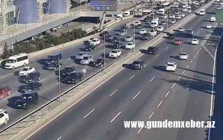 Bakının bu yollarında tıxac var - SİYAHI