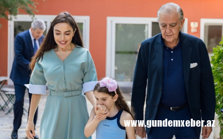 Leyla Əliyeva Madriddə qayğıya ehtiyacı olan uşaqların məktəbində