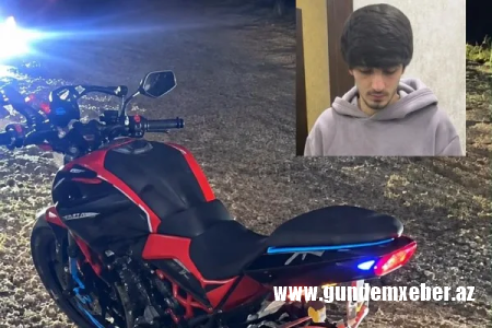 Avtoxuliqanlıq edən motosiklet sürücüsü həbs olundu