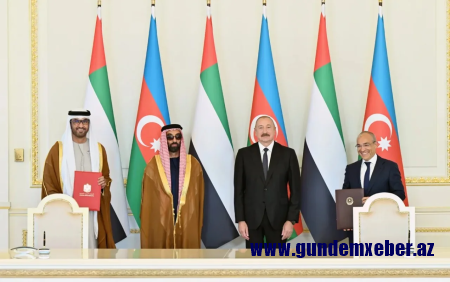Azərbaycanla Birləşmiş Ərəb Əmirlikləri arasında 6 sənəd imzalandı