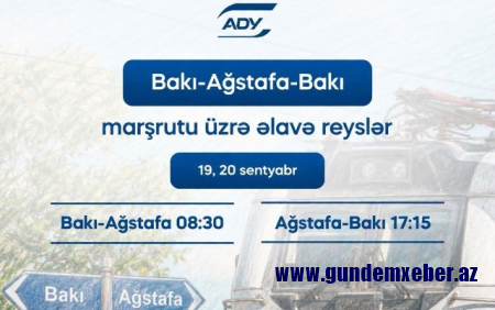 Bakı-Ağstafa marşrutu üzrə əlavə reyslər təşkil ediləcək