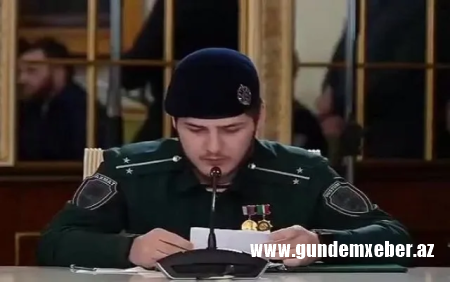 Kadırovun üzündən oxuya bilməyən oğlu biabır oldu