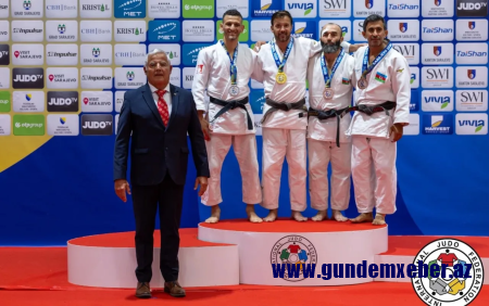 Daha üç cüdoçumuz veteranlar arasında medal qazandı