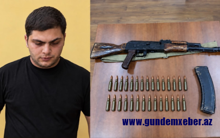 Bərdədə "kalaşnikov" və patronlar aşkarlandı