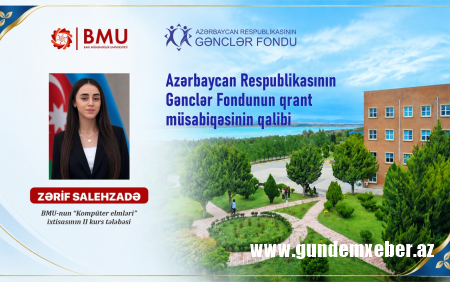 BMU tələbəsi Gənclər Fondunun qrant müsabiqəsinin qalibi olub