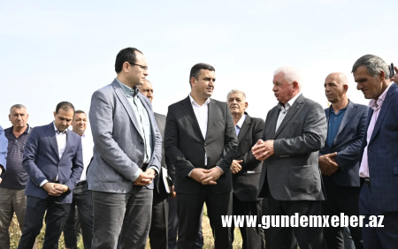 Nazir Məcnun Məmmədov Saatlıda fermerlərlə görüşüb