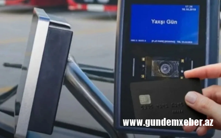 Avtobusda nağdsız ödənişlərin payı açıqlandı