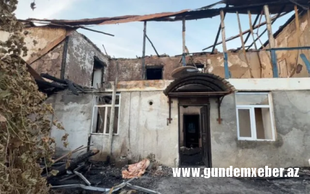 Qusarda ev yandı - 83 yaşlı qadın öldü
