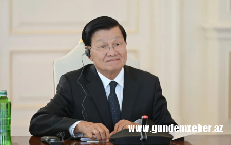 "Azərbaycanın inkişafının şahidi oluram" - Laos Prezidenti