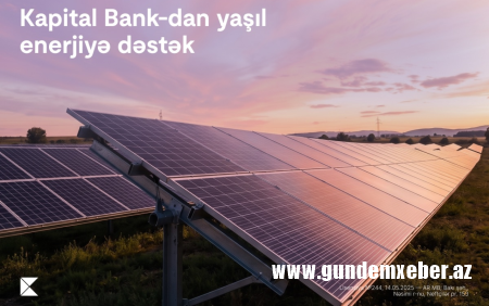 "Kapital Bank" enerji effektivliyi üzrə layihəni maliyyələşdirdi - Günəş panelləri qurulur