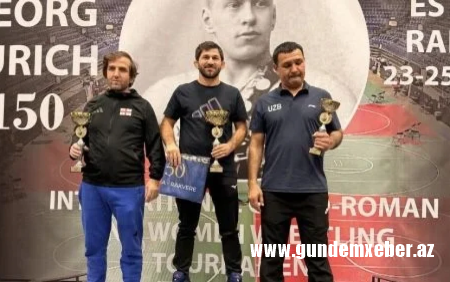 Komandamız Estoniyada beynəlxalq güləş turnirinin qalibi oldu