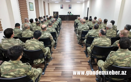 Hərbi vəzifəlilərin təlim toplanışları başa çatdı